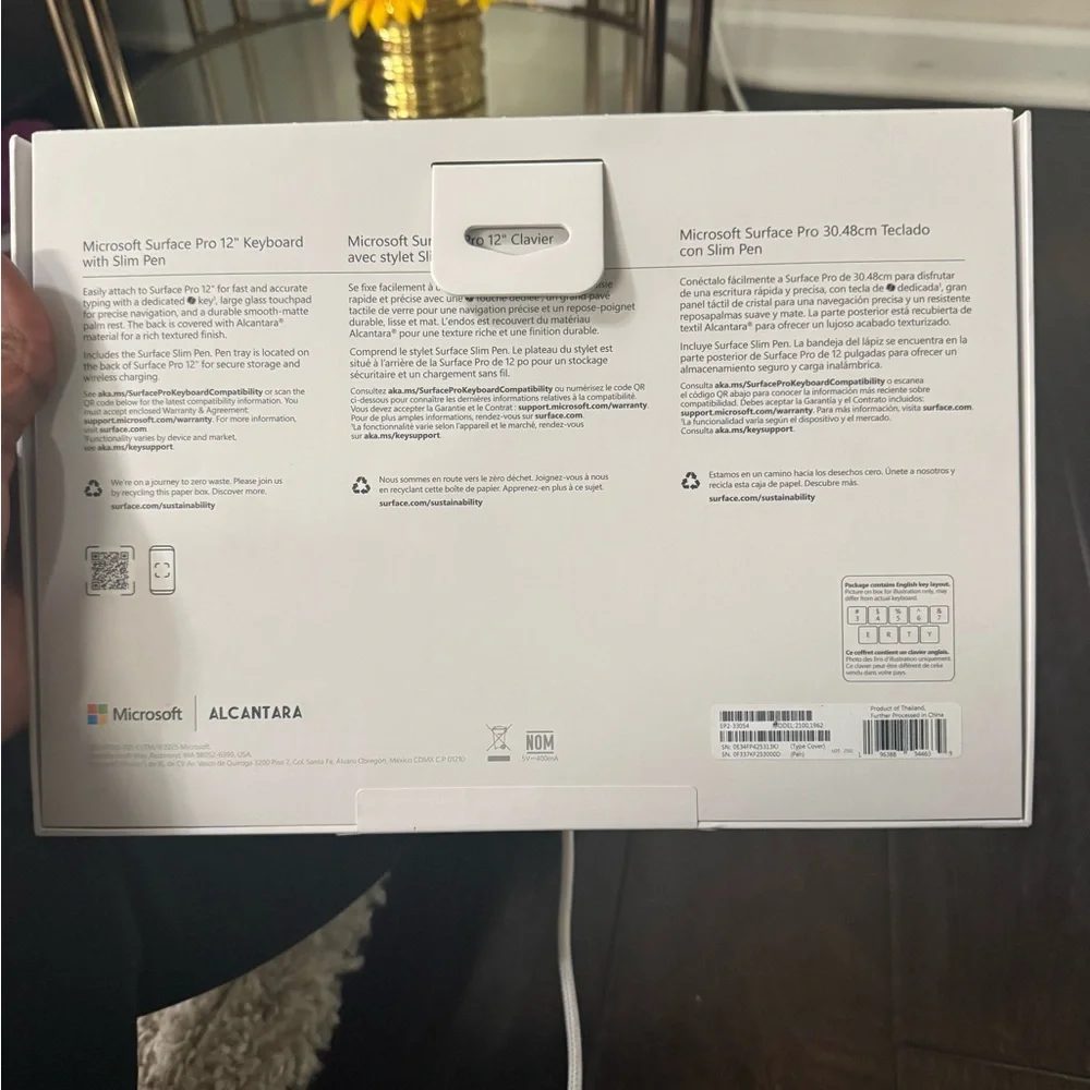 Microsoft Surface Pro Keyboard with Slim Pen - Gray
